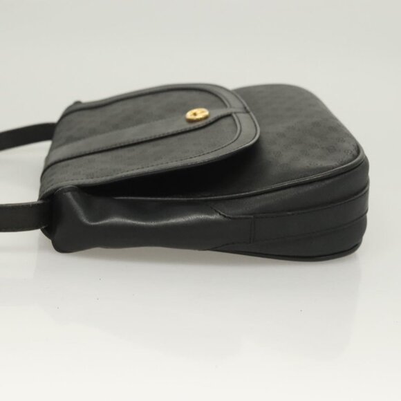 GUCCI Micro GG Supreme Shoulder Bag PVC Black Gold 001 41 4425 Auth ep9569 - Picture 4 of 16